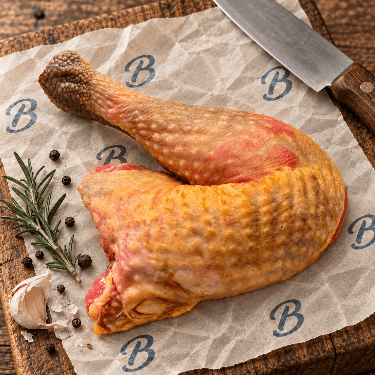 Cuisse de pintade fermière – Charnue et savoureuse