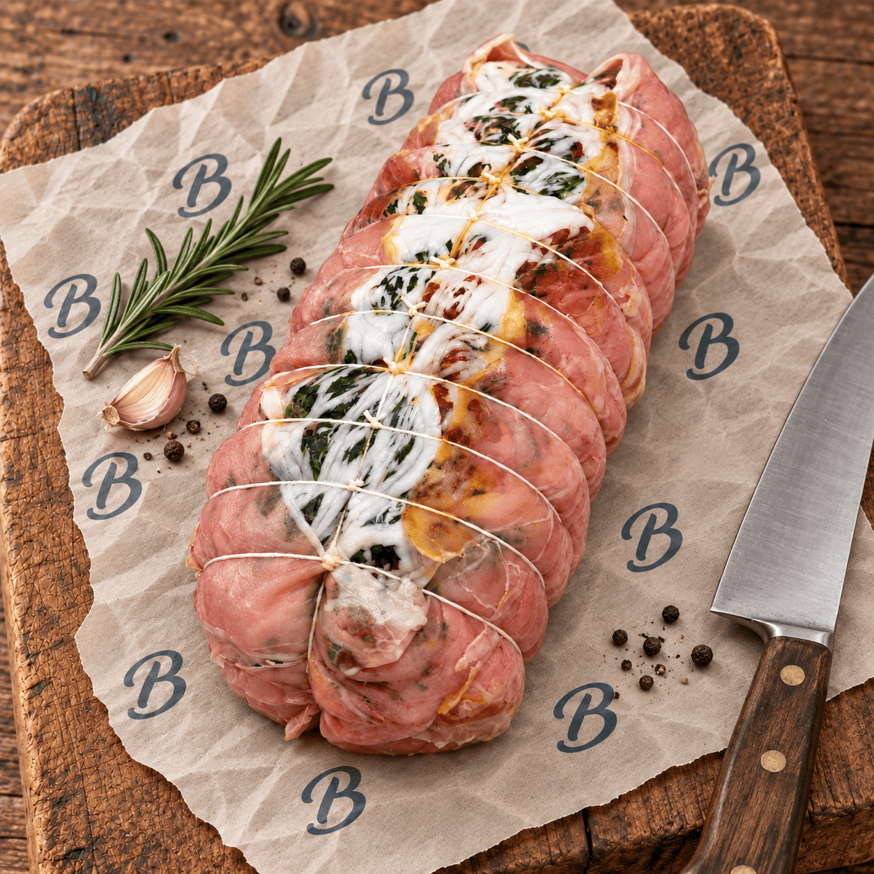 Rôti veau farci à l'italienne – Bien monté et savoureux